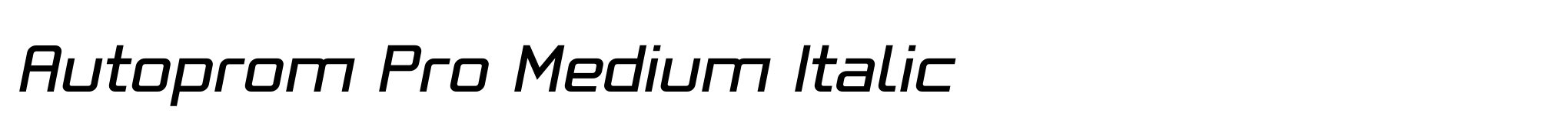 Autoprom Pro Medium Italic image